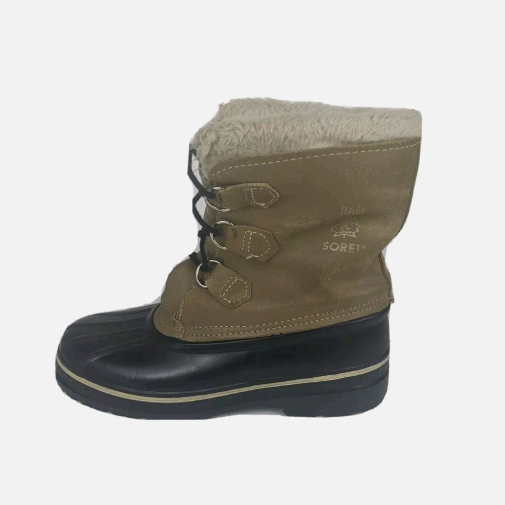 SOREL RAM  BROWN LEATHER WATERPROOF BOOTS